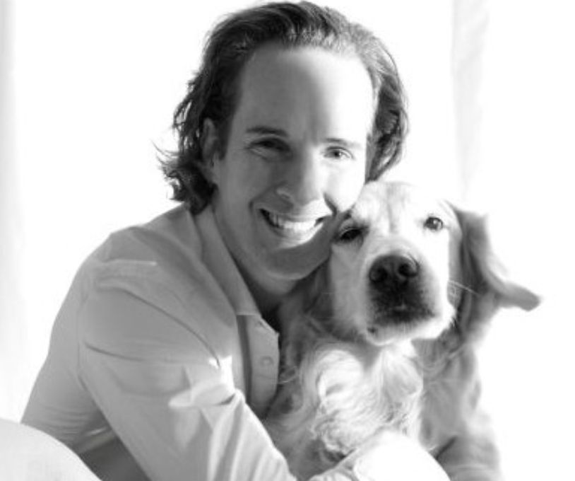 Felix Nikolas Prehn & his adopted golden retriever, Winston